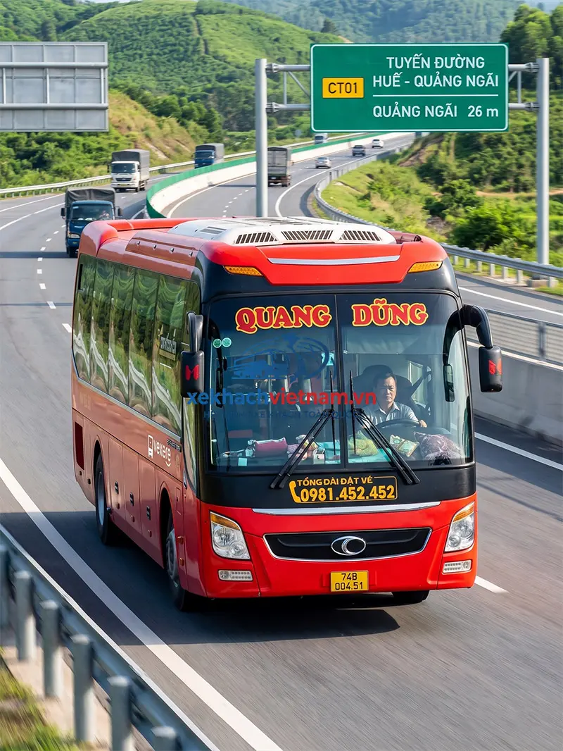 Xe khách Huế - Quảng Ngãi